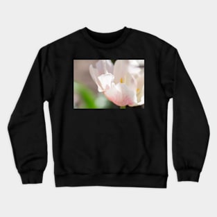 White and rose tulip Crewneck Sweatshirt